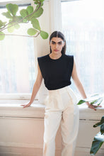Load image into Gallery viewer, The Gimme That Shoulder Tee in Black