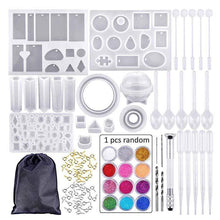Load image into Gallery viewer, DIY Crystal Glue Jewelry Mold 83 Pcs Set