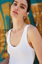 Load image into Gallery viewer, The Scoop It Up Tank in White